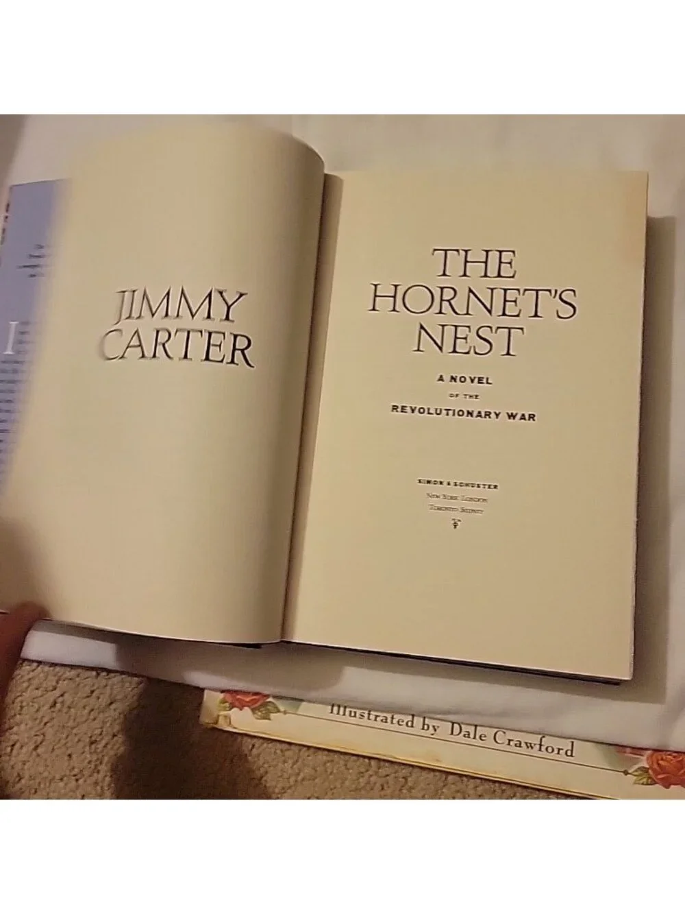 Hornet's Nest by Jimmy Carter A Novel of the Revolutionary War 2003 HCDJ Book